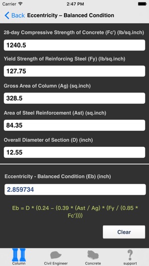 Column Construction Calculator(圖5)-速報App