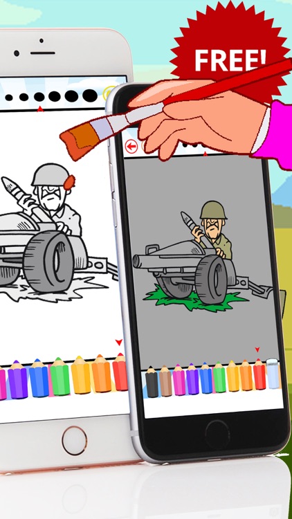 Army War Coloring Book Free For Kids and Toddlers screenshot-3