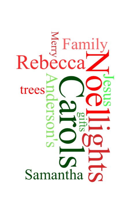 Create Custom Christmas Word Clouds