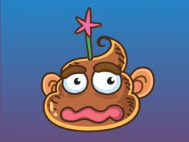 PooPoo animated sticker pack features a naughty and adorable animated PooPoo character, created by awarded sticker artist Mandy Lu