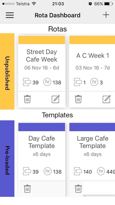 How to cancel & delete RotaBout - Fingertip Rostering from iphone & ipad 1