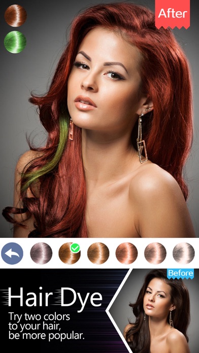 Hair Dye-Wig Color Changer,Splash Filters Effects screenshot 3