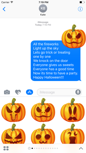 Pumpkin Halloween Emoji Sticker #3