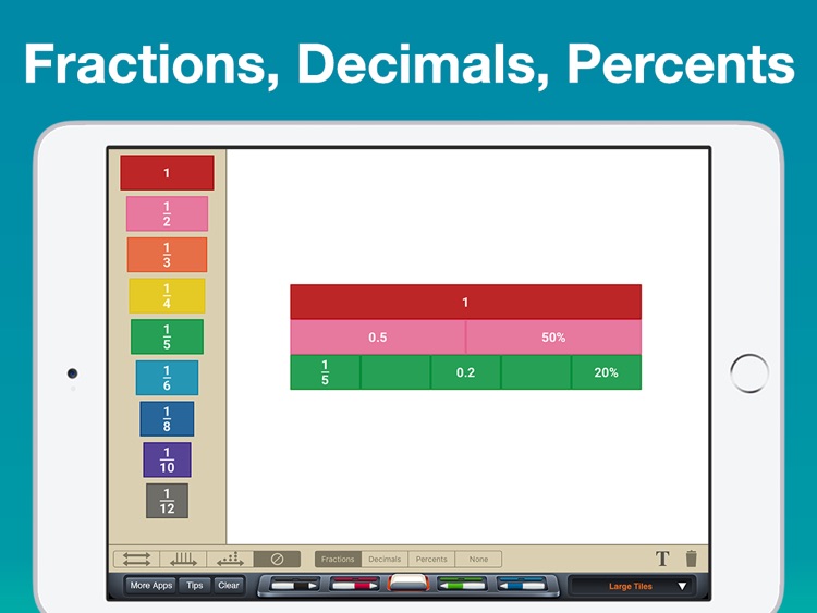 Fraction Tiles Manipulative