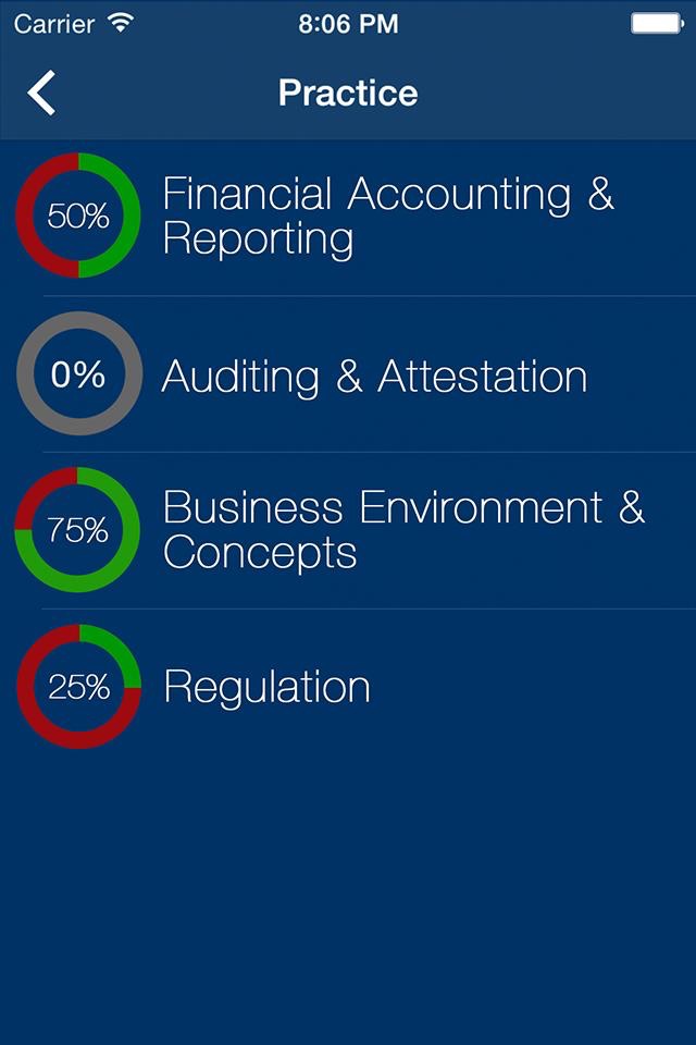 CPA Practice Exam Prep 2018 screenshot 2