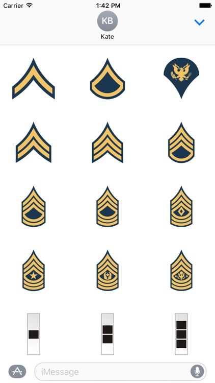 Military Rank Stickers