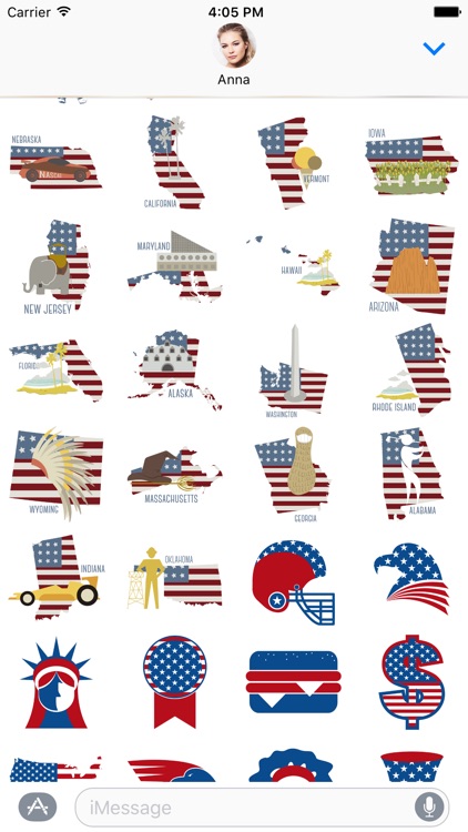 USA Sticker Pack for iMessage