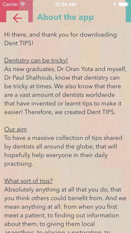 Dent Tips by Oran Yota