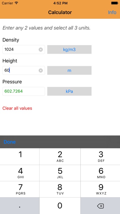 Hydrostatic Pressure Calculator screenshot-3