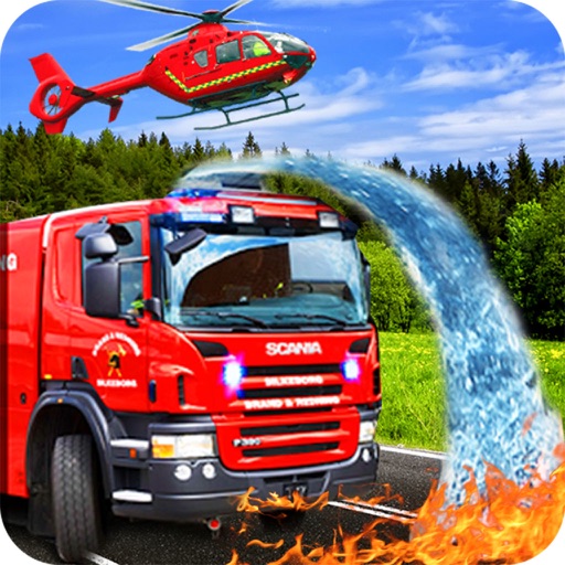 911 Emergency Rescue - Ambulance & FireTruck Game iOS App
