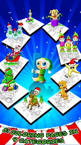 Game screenshot Christmas Coloring Toy Book apk