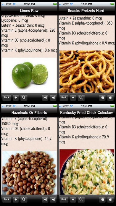 Food Vitamin Index List 1800+ Screenshot 1