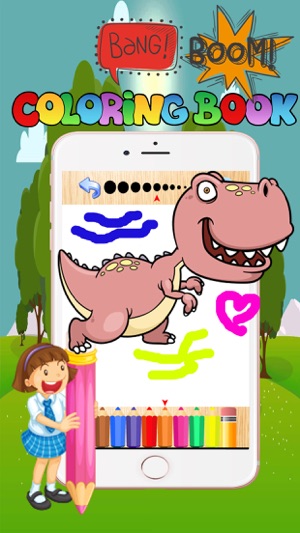 Dinosaur book lite free coloring pages for doodle(圖2)-速報App