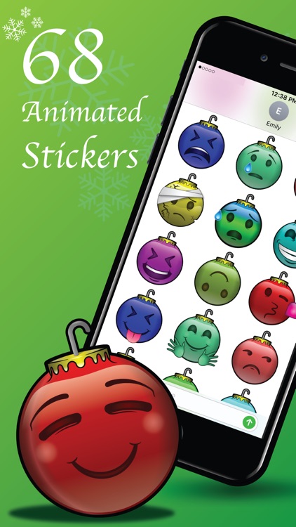 137 Christmas Emoji Ornament Stickers