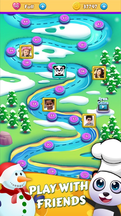 Panda Kitchen Story - Cookie Smash Match 3 screenshot-3