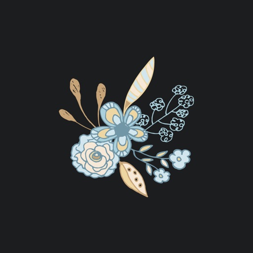 Elegant Floral - Decorate Your Text for iMessage icon