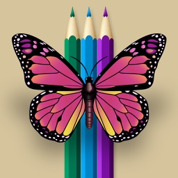Interactive Touch Coloring Book of Butterfly free