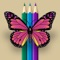 Interactive Touch Coloring Book for Butterfly free