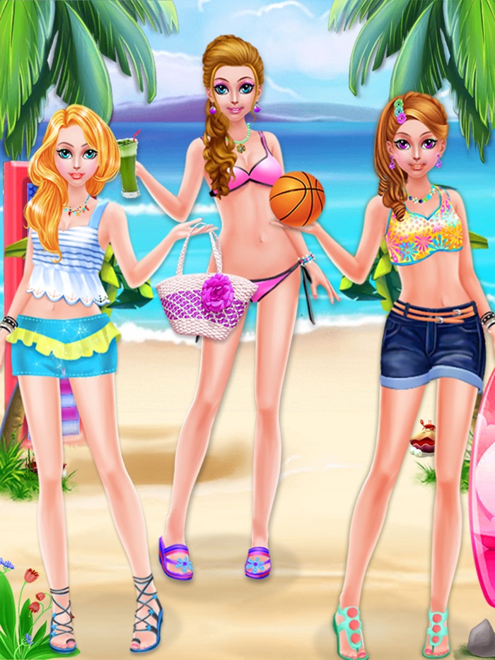 Crazy Girl Beach Party  Seaside Makeup Games