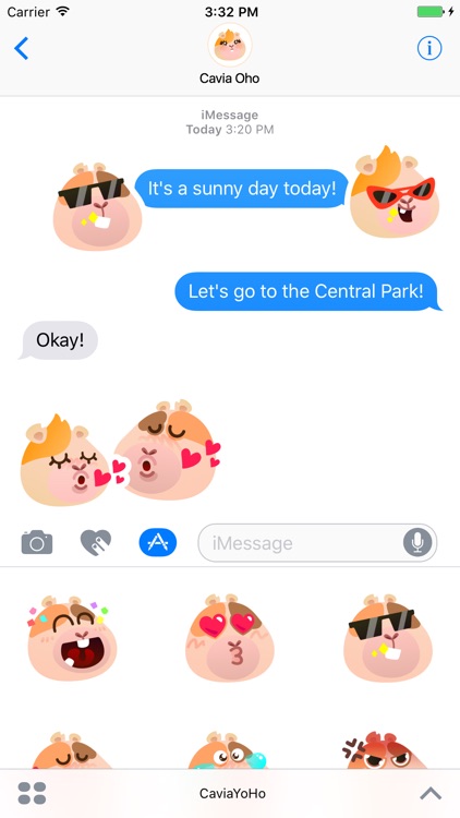 Cavia YoHo Stickers