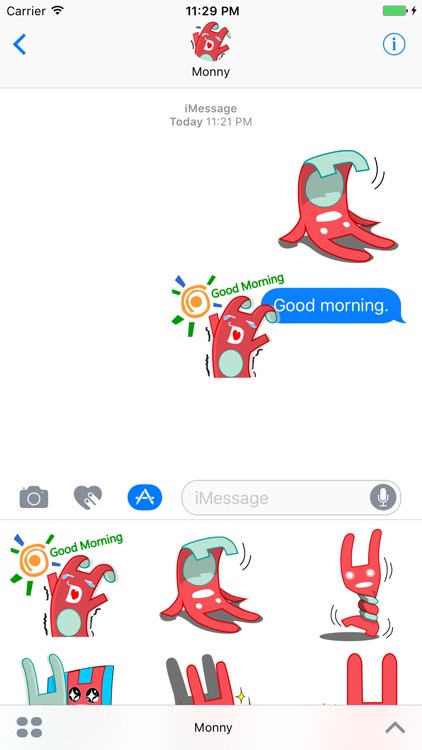 Monny Sticker for iMessage