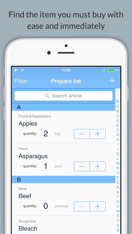 LiShop (Remember shopping) your shopping list