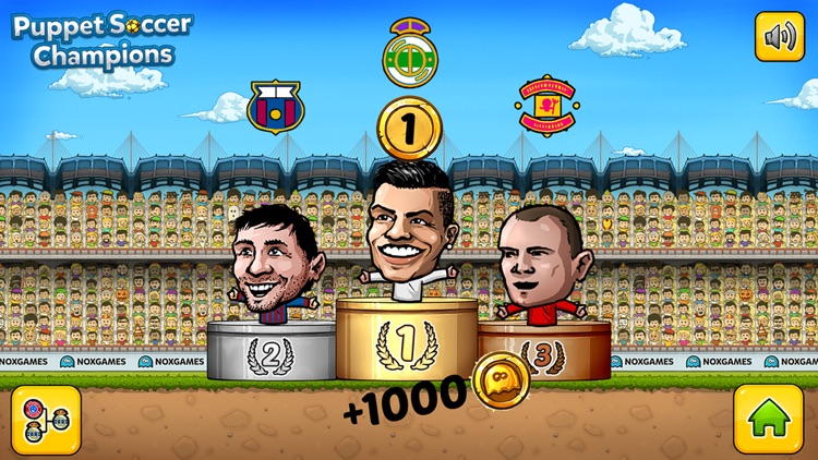 Puppet Soccer Champions - Football League of the big head Marionette stars and players screenshot-4