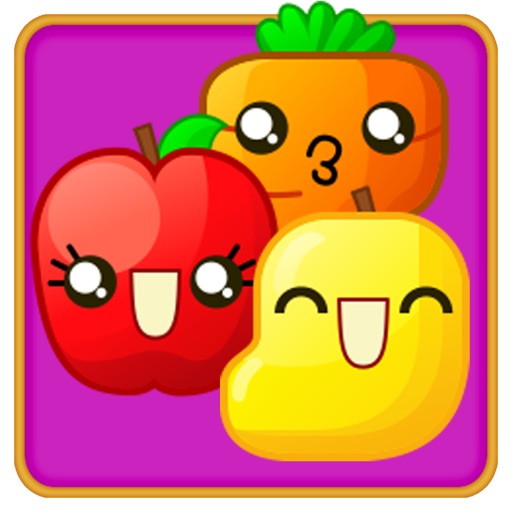 Fruit matcher - A free, fun & addictive swap, match3 and pop puzzle HD game with fruits icon