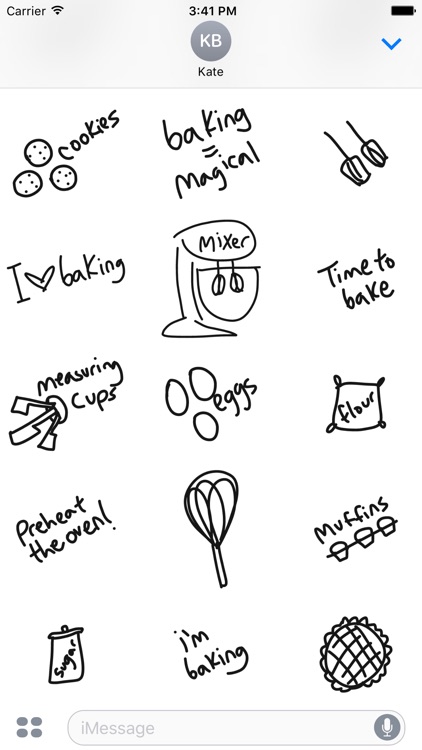 Baking sticker pack, dessert stickers for iMessage screenshot-3