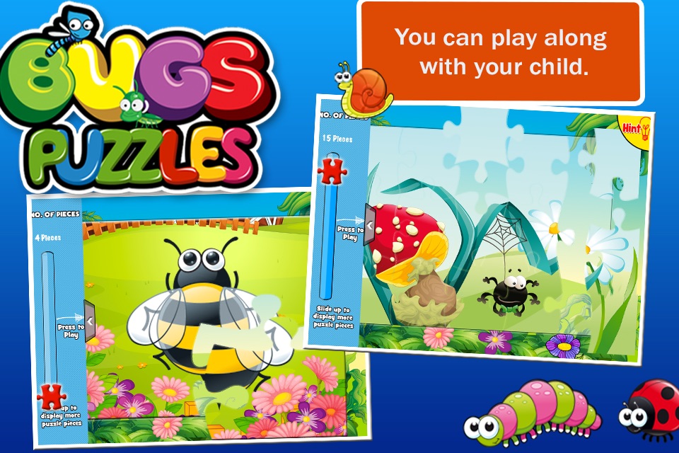 Bugs Puzzles: Jigsaw for Kids screenshot 3