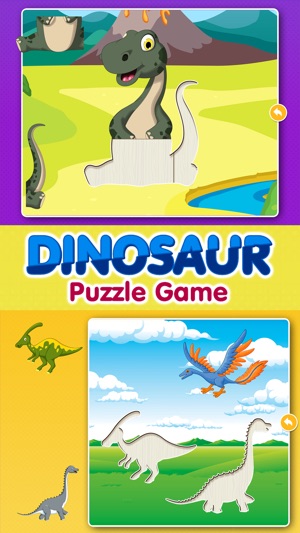 Kids Dinosaur Puzzle Games: Toddlers Free Puzzles(圖1)-速報App