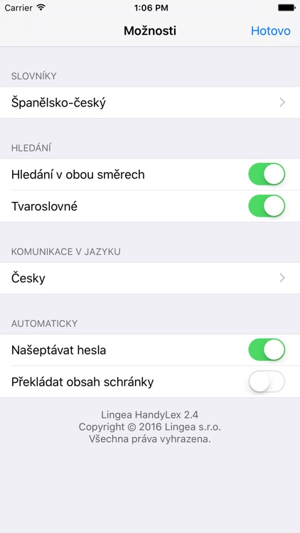 Lingea Španělsko-český kapesní slovník screenshot-4