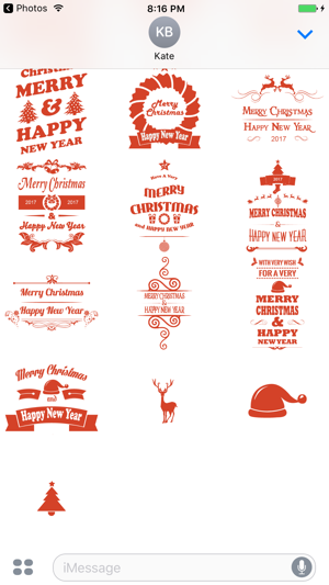 Merry Christmas Wishes Sticker(圖4)-速報App