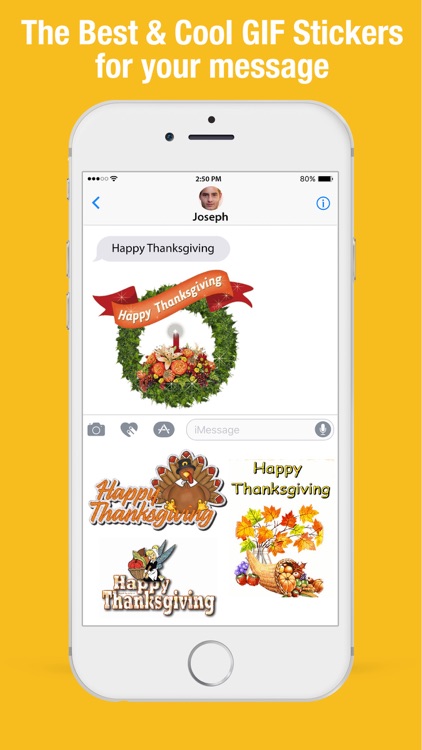 Thanksgiving Day Stickers for iMessage