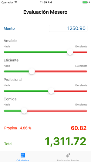 Calculadora Propina