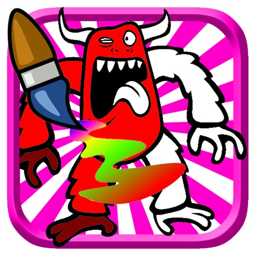 Super Hero Monster Coloring Book Game For Kids