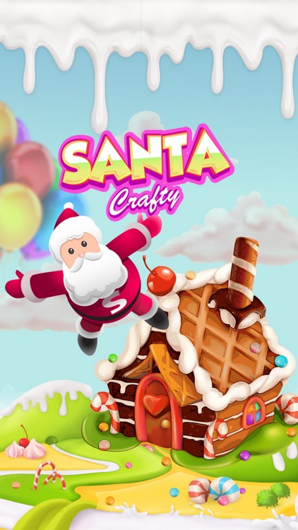 Sweet Santa Crafty - Christmas candy gems puzzle