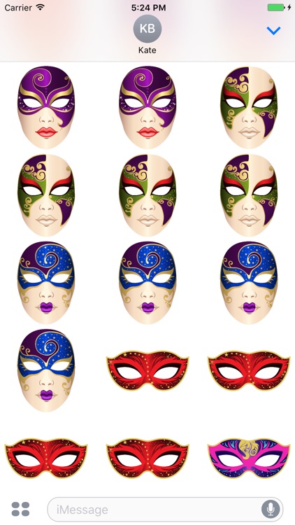 Carnival Mask Stickers Mania screenshot-3