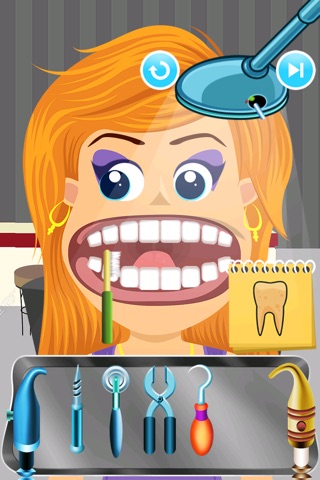 Crazy Virtual Celebrity Dentist - new teeth doctor game screenshot 2