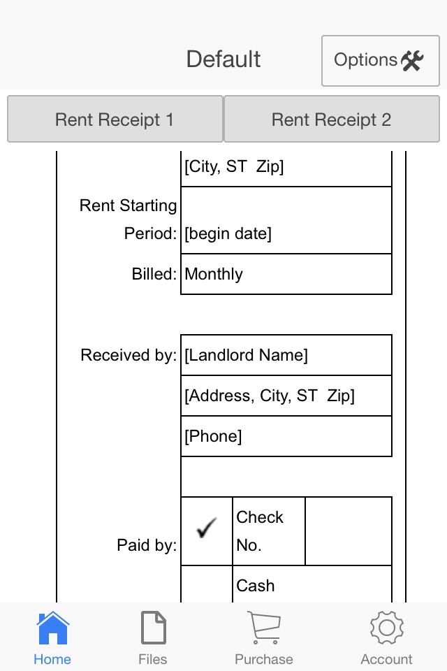 Rent Receipt screenshot 2