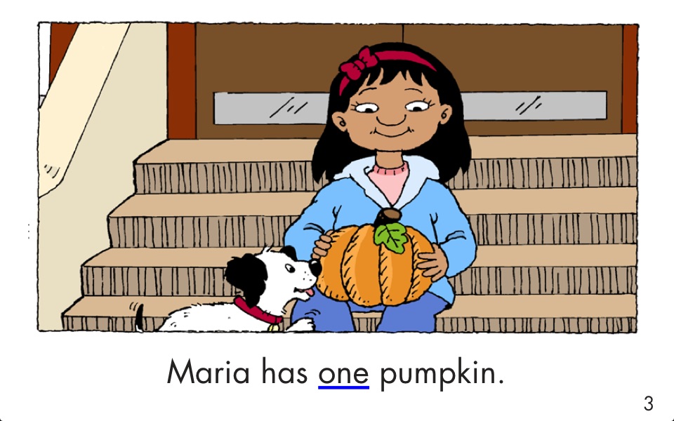 Maria Counts Pumpkins - LAZ Reader [Level A-K] screenshot 2