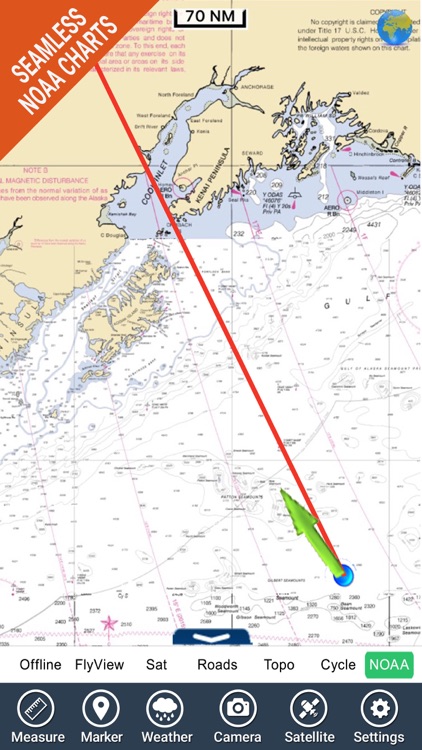 Marine : Alaska South West HD - GPS Map Navigator