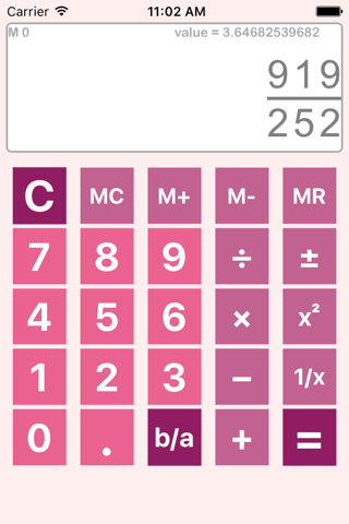 RationalNumberCalculator - náhled