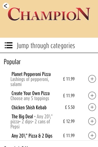 Champion Pizza Basildon screenshot 2