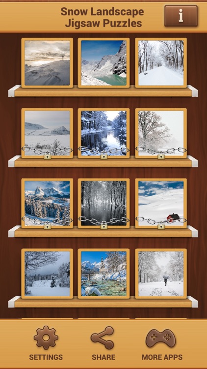 Snow Landscape Puzzle Game - Winter Jigsaw Puzzles