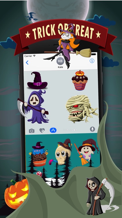 HalloMoji Halloween Stickers & Emojis screenshot-4