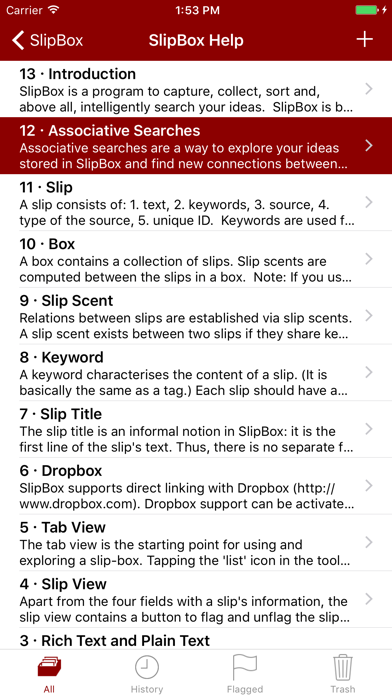 SlipBox lite screenshot 2