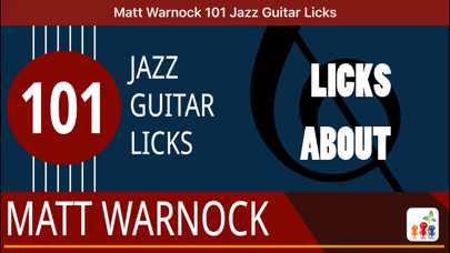 How to cancel & delete Matt Warnock Guitar : 101 Jazz Guitar Licks from iphone & ipad 1