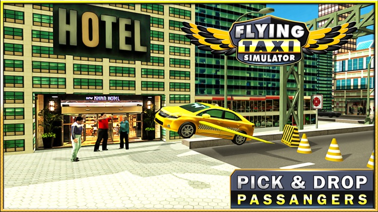 Flying Taxi Simulator- Cab Driving & Parking screenshot-3