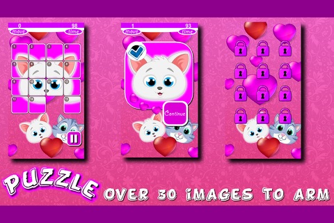 Kitty Puzzles Slide screenshot 3